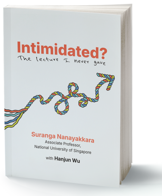 Intimidated? The lecture I never gave — book cover